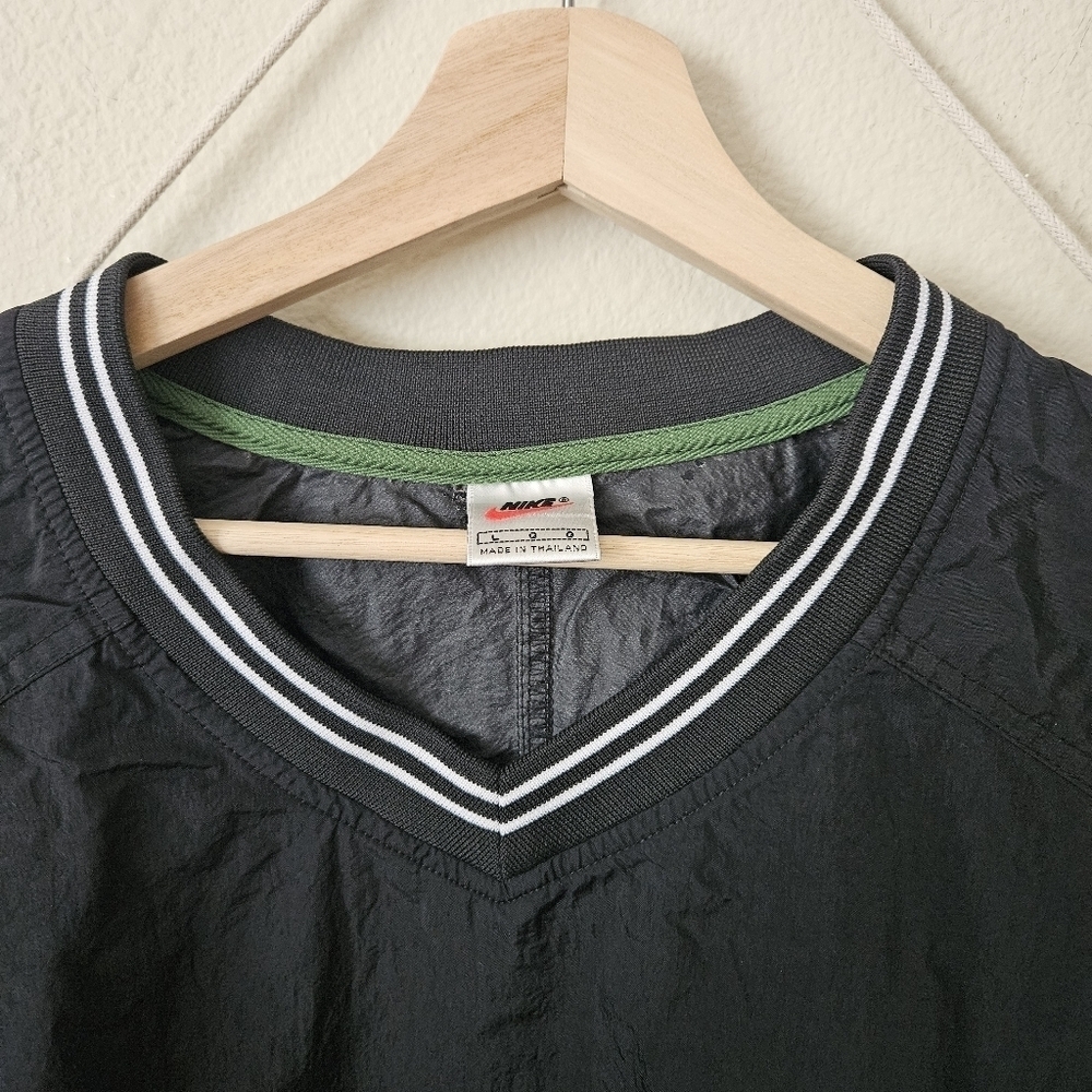 Vintage Nike Black Pullover Windbreaker Large - Picture 7 of 9